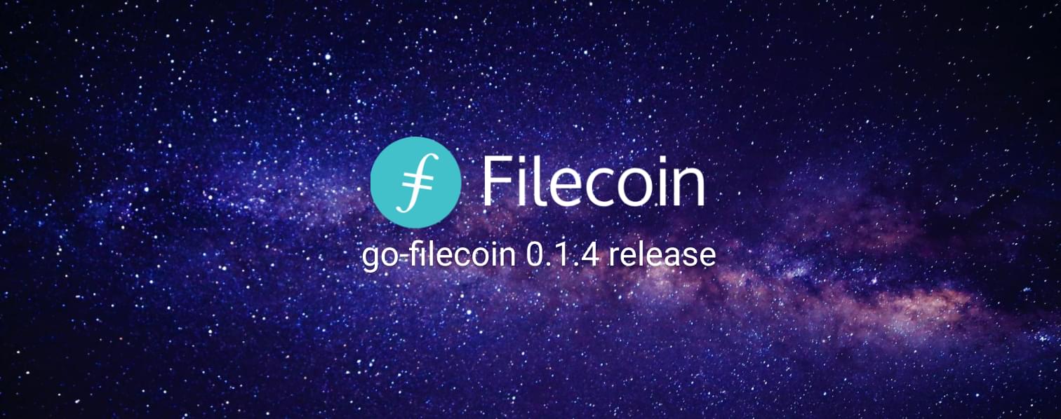 go-filecoin 0.1.4 is released