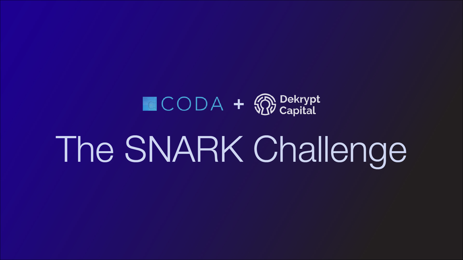 Announcing the SNARK Challenge